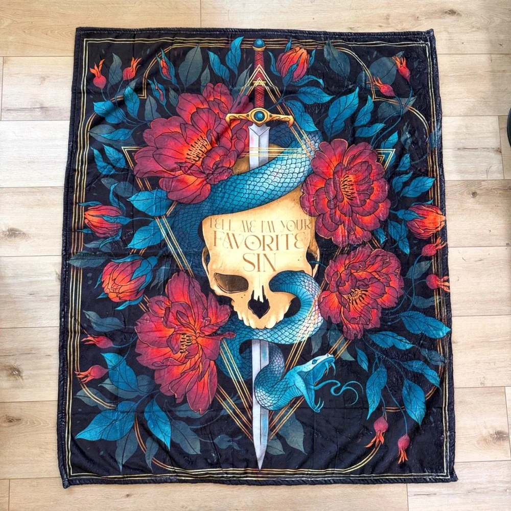 Kingdom of the Wicked Favorite Sin Blanket Kerri Maniscalco LitJoy 50x60